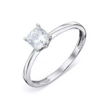 Кольцо с фианитом Premium Линии Любви