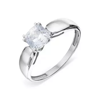 Кольцо с фианитом Premium Линии Любви