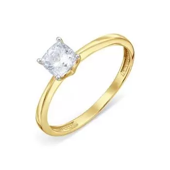 Кольцо с фианитом Premium Линии Любви