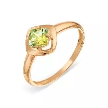 Кольцо с фианитом Premium Линии Любви