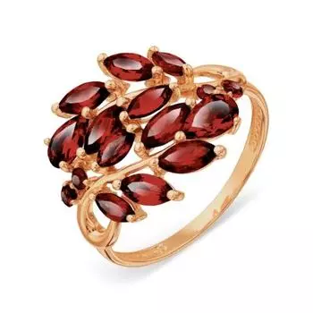 Кольцо с гранатами Линии Любви