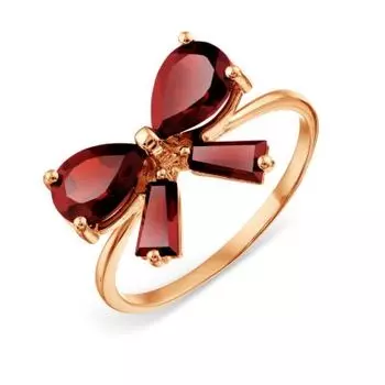 Кольцо с гранатами Линии Любви