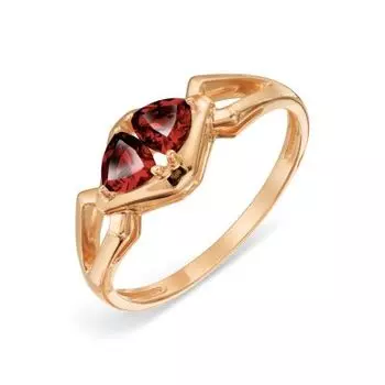 Кольцо с гранатами Линии Любви