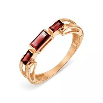 Кольцо с гранатами Линии Любви