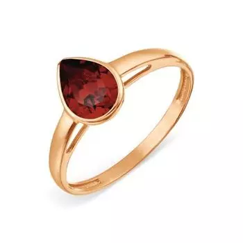 Кольцо с гранатом Линии Любви