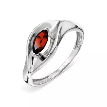 Кольцо с гранатом Линии Любви