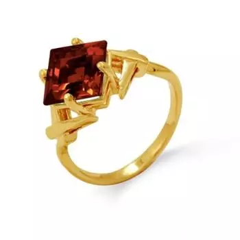 Кольцо с гранатом Линии Любви