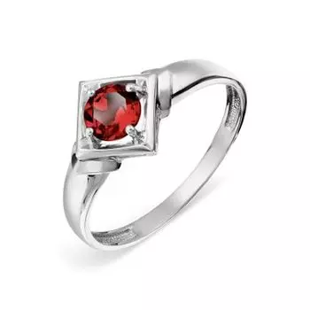 Кольцо с гранатом Линии Любви
