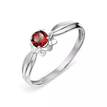 Кольцо с гранатом Линии Любви