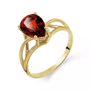 Кольцо с гранатом Линии Любви