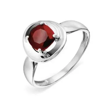 Кольцо с гранатом Линии Любви