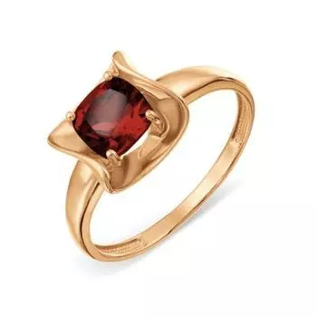 Кольцо с гранатом Линии Любви