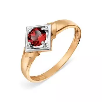 Кольцо с гранатом Линии Любви