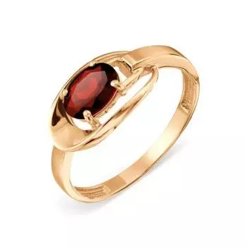 Кольцо с гранатом Линии Любви
