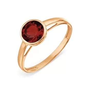 Кольцо с гранатом Линии Любви