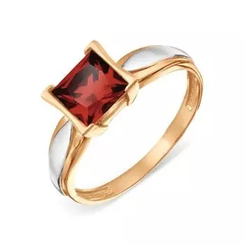Кольцо с гранатом Линии Любви