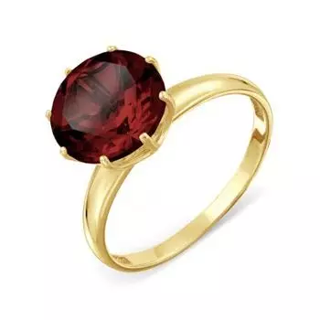 Кольцо с гранатом Линии Любви