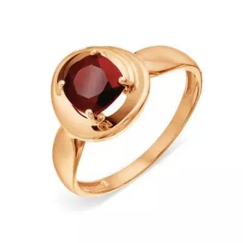 Кольцо с гранатом Линии Любви