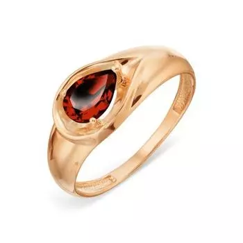 Кольцо с гранатом Линии Любви