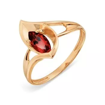 Кольцо с гранатом Линии Любви