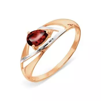 Кольцо с гранатом Линии Любви