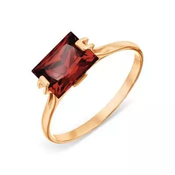 Кольцо с гранатом Линии Любви