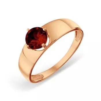 Кольцо с гранатом Линии Любви