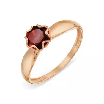 Кольцо с гранатом Линии Любви