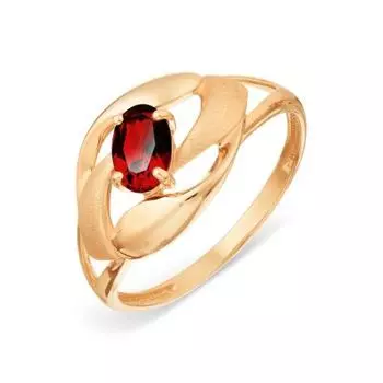 Кольцо с гранатом Линии Любви