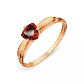 Кольцо с гранатом Линии Любви