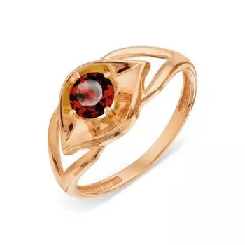 Кольцо с гранатом Линии Любви
