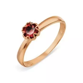 Кольцо с гранатом Линии Любви
