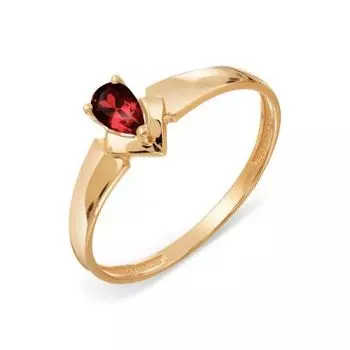 Кольцо с гранатом Линии Любви