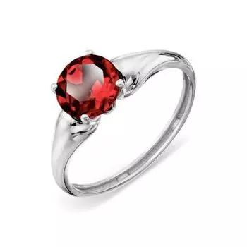 Кольцо с гранатом Линии Любви