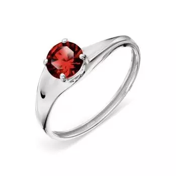 Кольцо с гранатом Линии Любви
