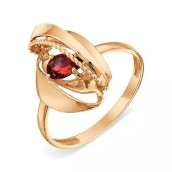 Кольцо с гранатом Линии Любви