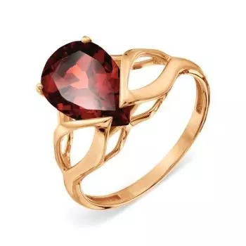 Кольцо с гранатом Линии Любви