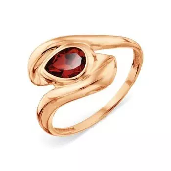 Кольцо с гранатом Линии Любви