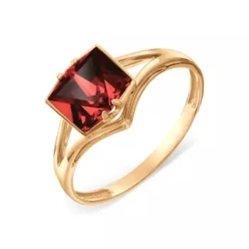 Кольцо с гранатом Линии Любви
