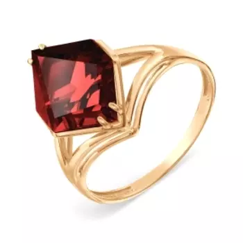 Кольцо с гранатом Линии Любви
