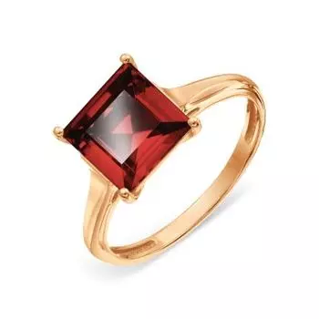 Кольцо с гранатом Линии Любви