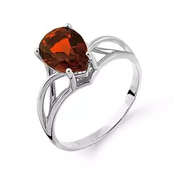 Кольцо с гранатом Линии Любви