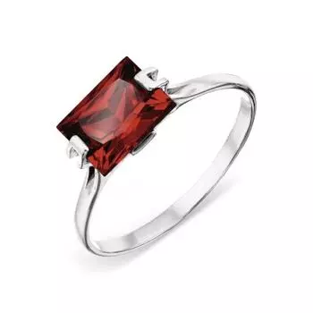 Кольцо с гранатом Линии Любви
