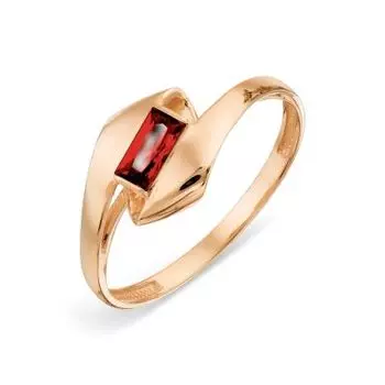 Кольцо с гранатом Линии Любви