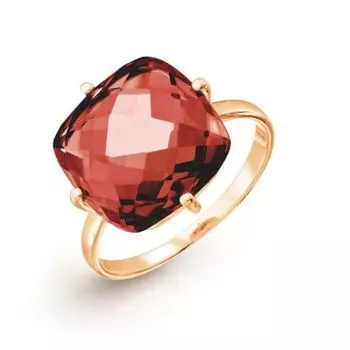 Кольцо с гранатом ситалл Линии Любви