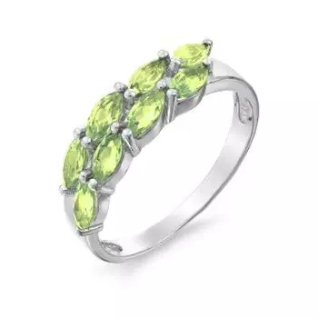 Кольцо с хризолитами Линии Любви