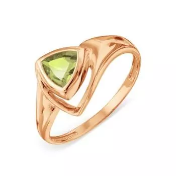 Кольцо с хризолитом Линии Любви