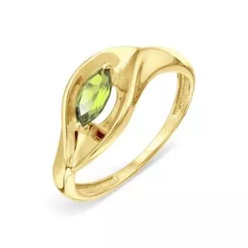 Кольцо с хризолитом Линии Любви