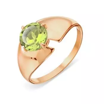 Кольцо с хризолитом Линии Любви