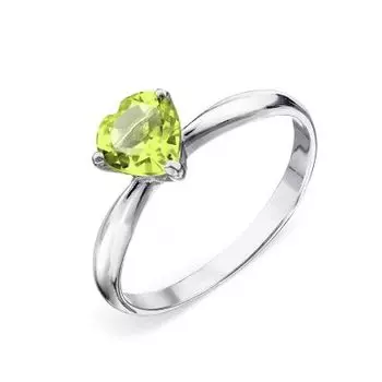 Кольцо с хризолитом Линии Любви